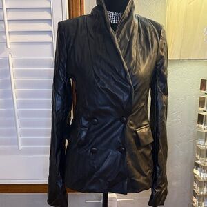 Elegant Black Double-Breasted Women's Jacket